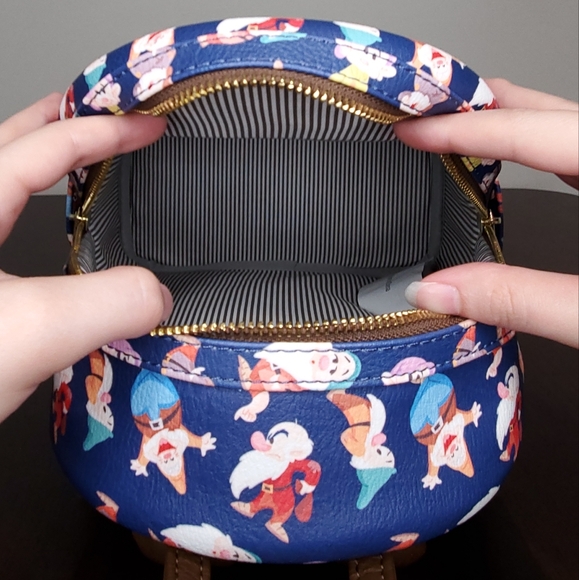 Loungefly Snow White and the Seven Dwarfs All Over Print (AOP) Mini Backpack